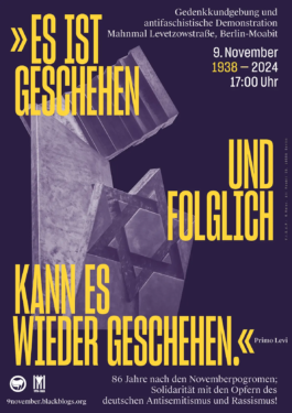 Gedenkkundgebung 9 November