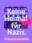 Antifaschistisches Plakat des Bündnisses „Berlin gegen Nazis“ auf lila Hintergrund mit der Aufschrift „Keine Heimat für Nazis. In Köpenick und überall.“, der Illustration eines Hauses und einem leuchtend pinken Farbklecks.