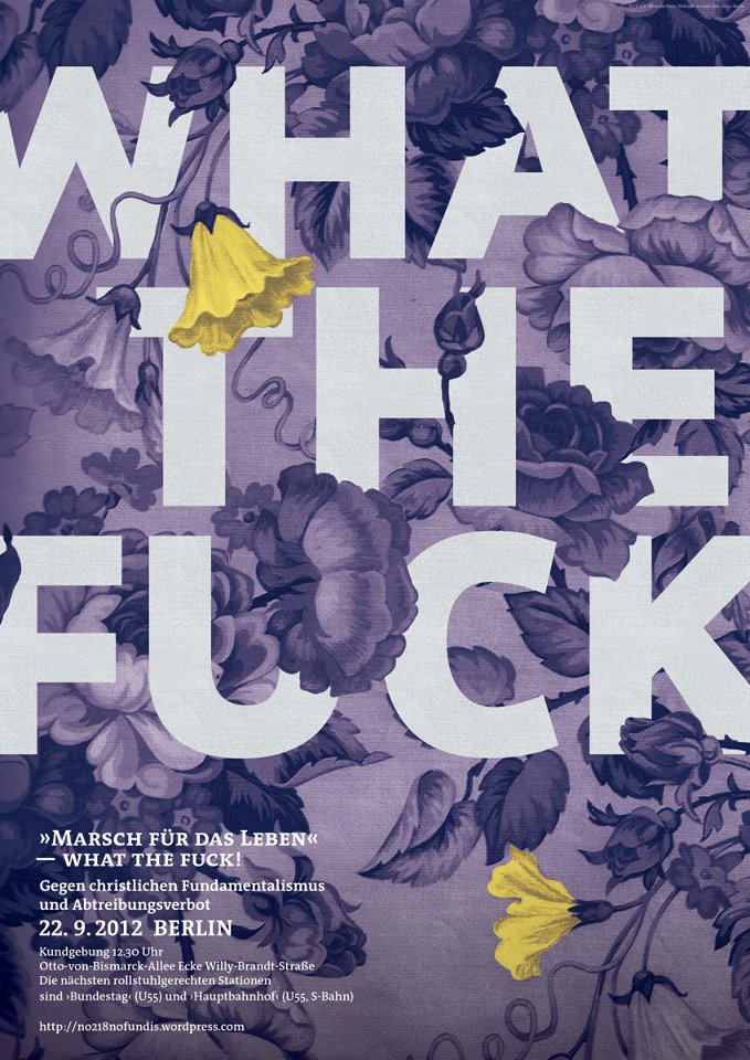 What the fuck, Plakat